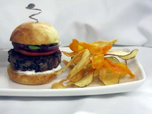 black bean slider